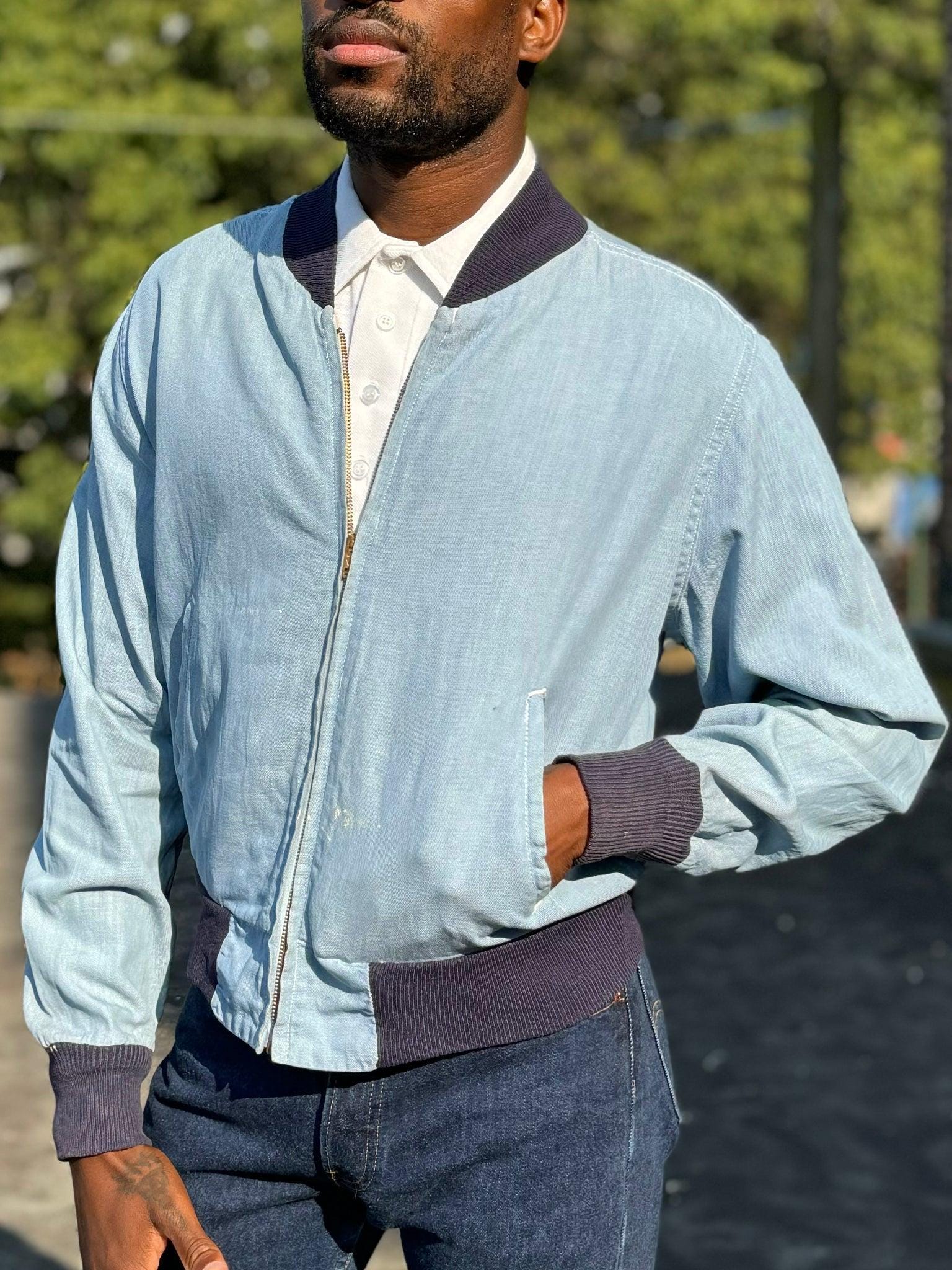AMERI　OVER CHAMBRAY JACKET COAT KIC_144-5020-00250-280_prod2.