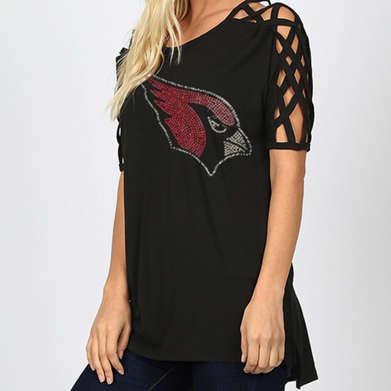 arizona cardinals rhinestone shirt