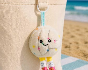 Mini Confetti Volleyball Charm Plushie – Volleyball Keychain