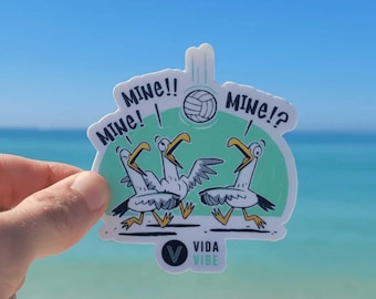 Mine Mine Mine Volleyball Sticker, Stickers, Volleyball Sticker, Sticker Decal, Volleyball Accessories, Laptop Sticker