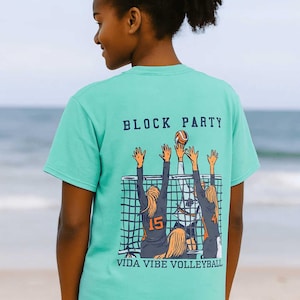 Volleyball Block Party T-Shirt: Soft-Washed Ringspun Cotton Tee