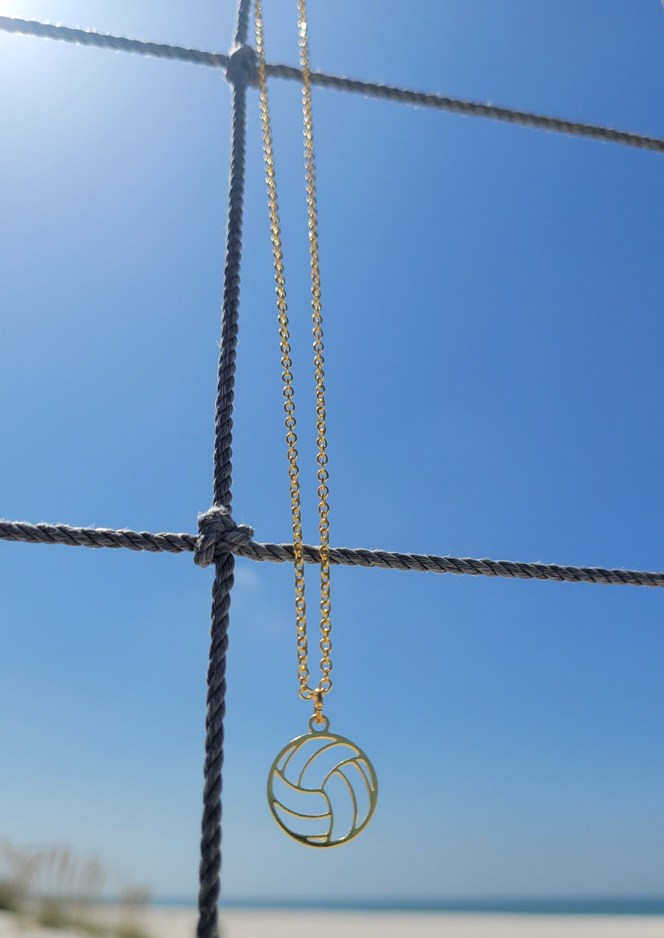 Volleyball Gold Necklace