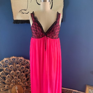 1950s Barbie Hot Pink Nightgown - small / medium