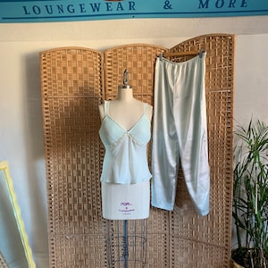 1980&#39;s Mint Chiffon Dreamy Pyjama Set . Expressions by California Dynasty - small