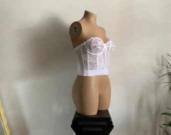 1980s Unite ! Longline Bustier Bra . Goddess .  - 36C