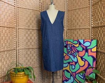 1990s Denim Sport Dress . Mark Fore Strike . NWT .-  medium / large