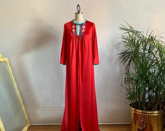 1960's Romantic Keyhole Robe - extra small / XS