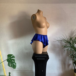 Koningsblauwe brutale slip uit de jaren 90. Victoria's Secret gouden label. - klein