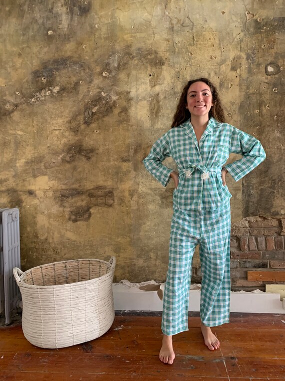 1960’s Retro Flannel Pyjama Set . - medium
