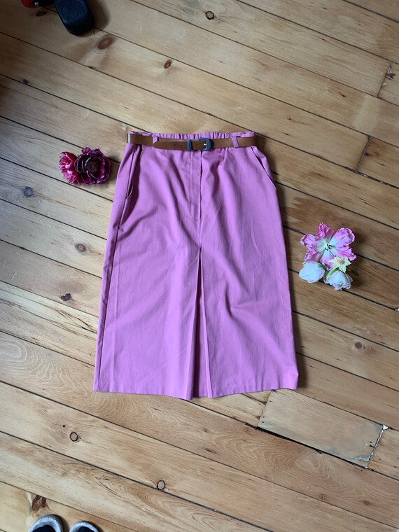 1960’s Soft Pink Campus Skirt . Deadstock . ILGWU - m… - Gem