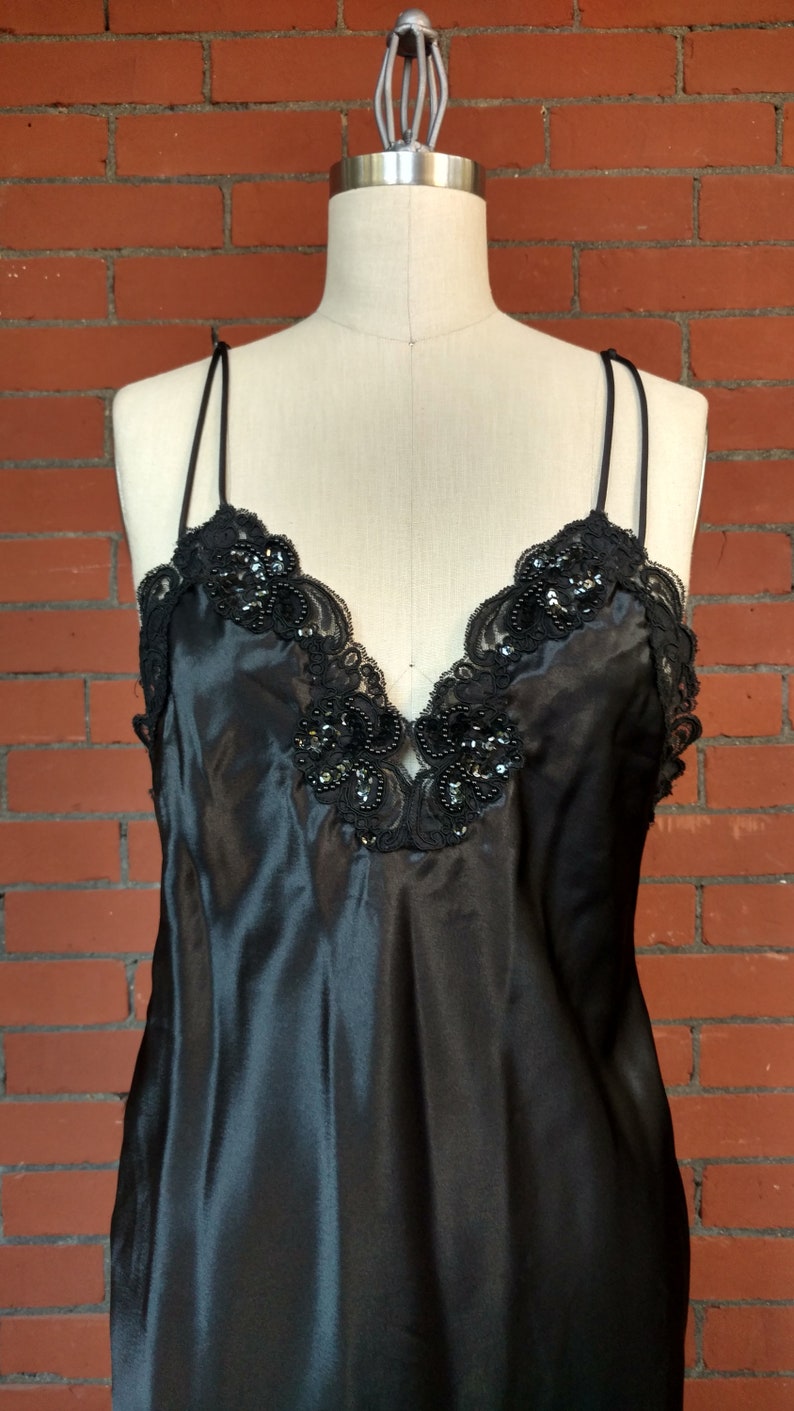 1980\u2019s Sequin Slip Dress small medium