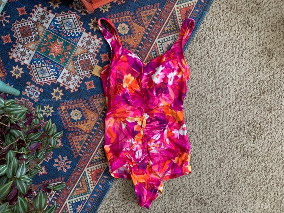 1960s Brushstroke Bombshell Swimsuit - medium - image 1