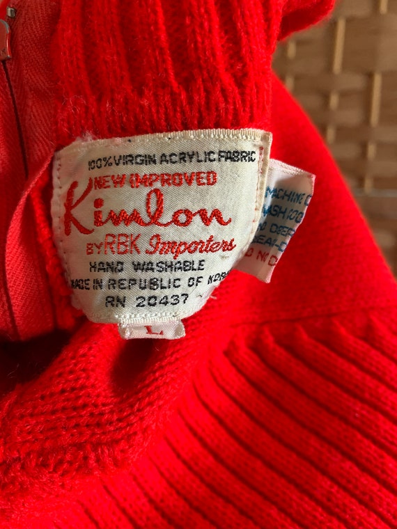 1960’s Fiery Bombshell Knit Set  . Kimlon by RBK.… - image 6