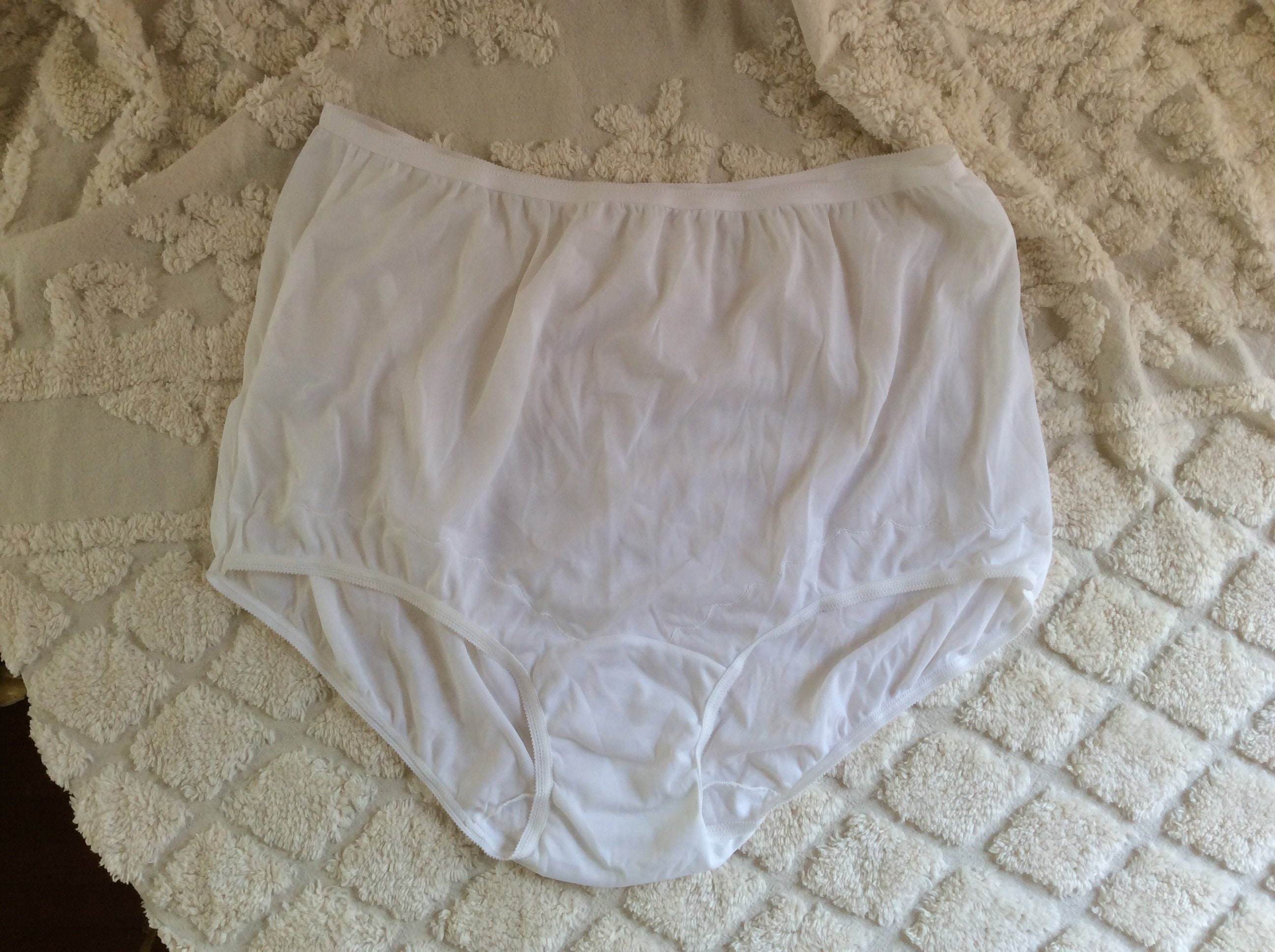 Vintage XXL Dixie Belle Panties 1960s White Nylon Briefs / | Etsy