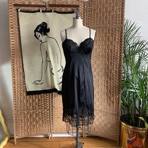 1970s Tailored German Slip Dress . Schiesser . - small / medium