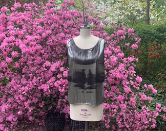 1980s Gianna Reversible Metallic Top - medium / large