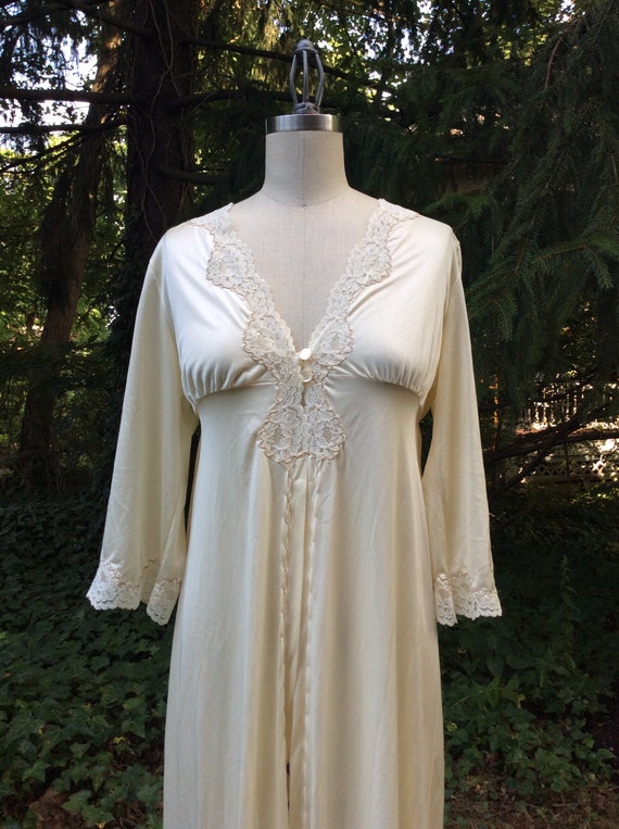 1960’s Champagne Goddess Peignoir Robe - medium