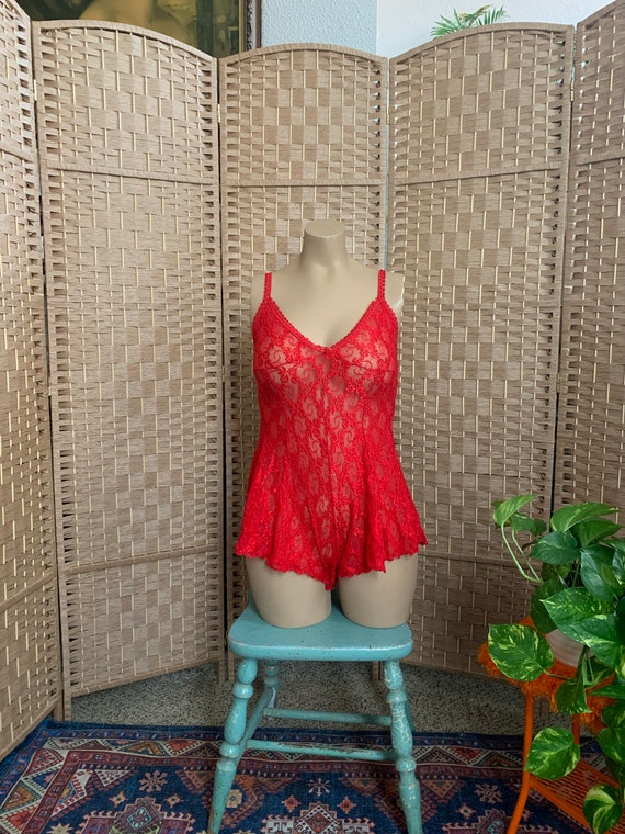 1970s Romantic Flutter Teddy . Petra Fashions .- m