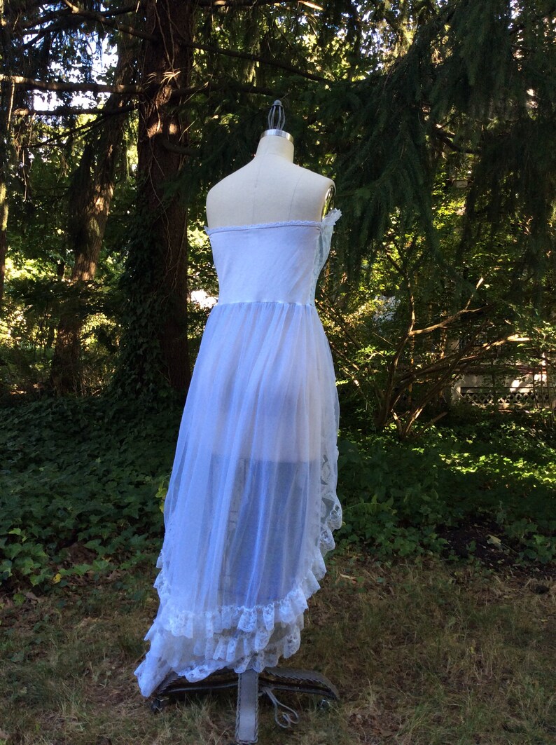 1960\u2019s Chiffon Ruffle Corset large volup
