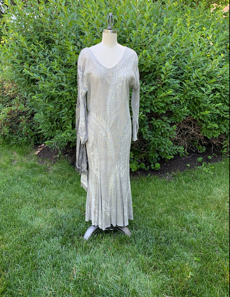 1980s Golden Draped Gown . Damianou . Small - Etsy