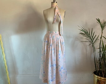 VTG Floral Campus Skirt . Deadstock . Panther . - XS / extra small / petite