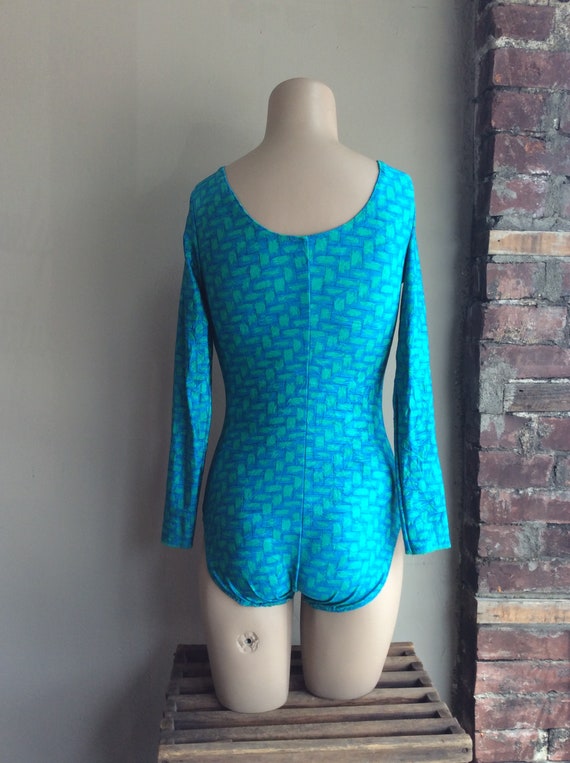 1980’s Stretch Geometric Bodysuit -  medium - image 8