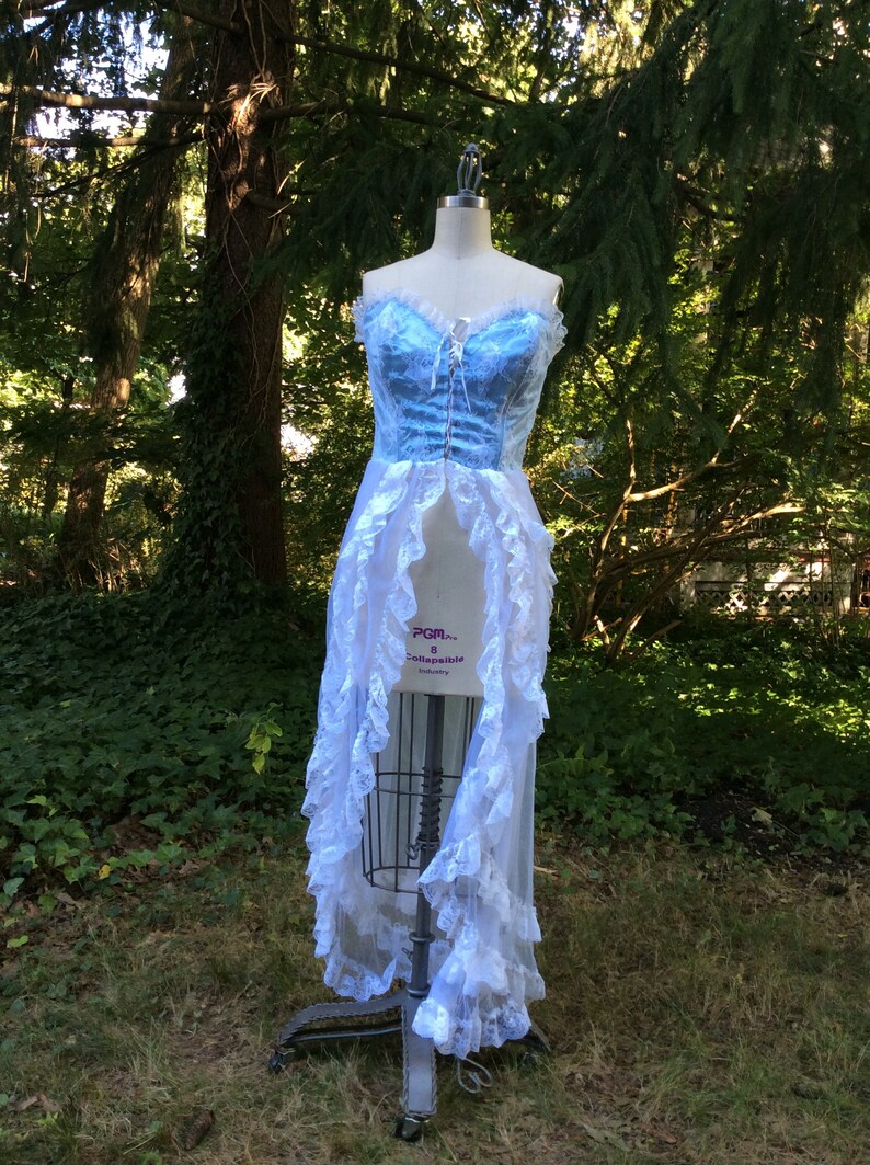 1960\u2019s Chiffon Ruffle Corset large volup