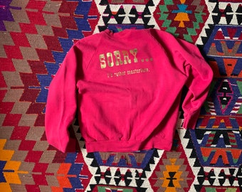 1980's Sorry... I'd Rather Masturbate Sweatshirt - volup / xl / 2x / 44" bust