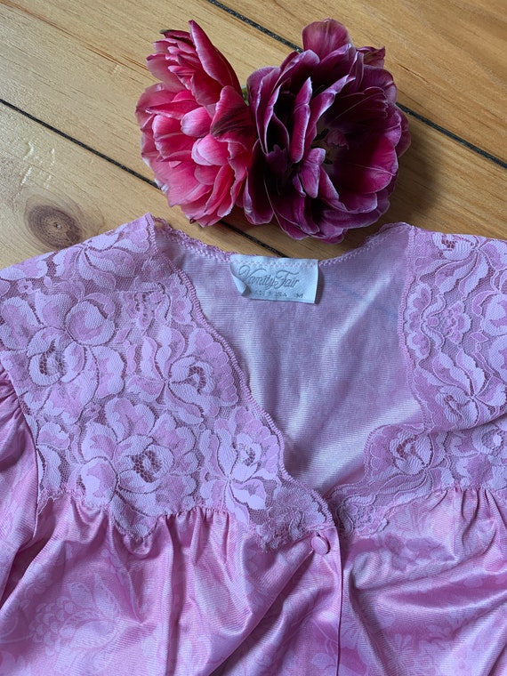 1970’s Fun Floral Pyjama Blouse . Vanity Fair . -… - image 2