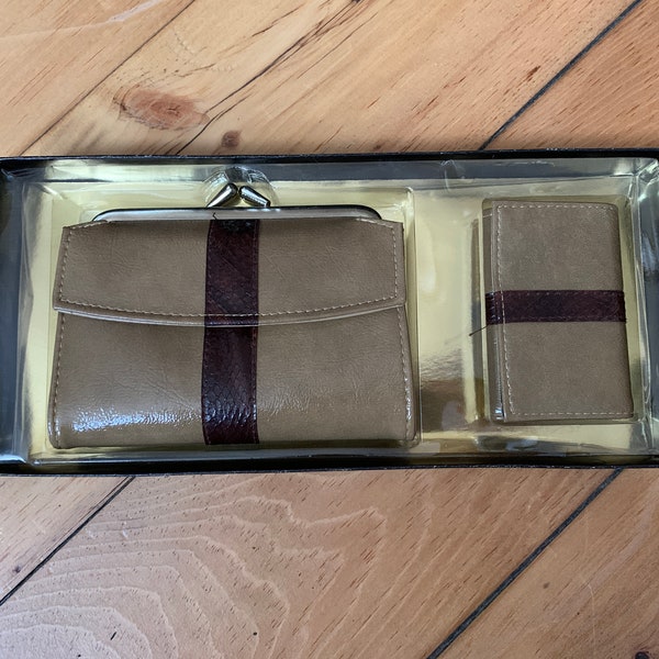 1980s Perfect Deadstock Vintage Wallet Gift Set