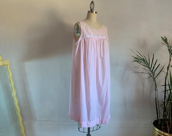 1960’s Soft Pink Garden Nightgown . Komar .  - large