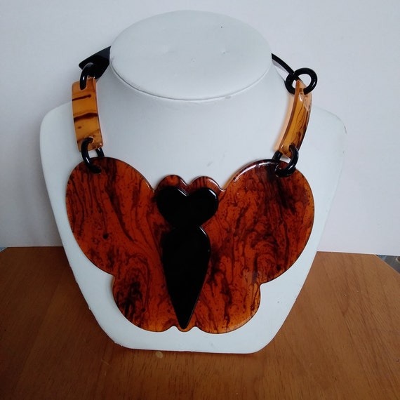 Statement butterfly necklace