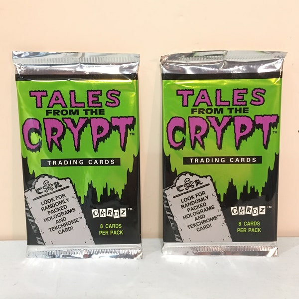 Vintage 1993 Tales From The Crypt Horror Trading Cards Lot Of Two Packs