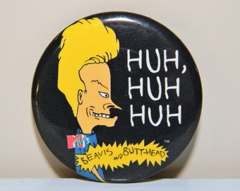 Huh Pinback Button Badge 1 inch