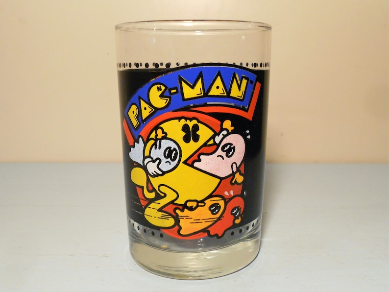 Old I Love Pac Man Video Game Midway Mfg Co Advertising Bumper Sticker UNUSED