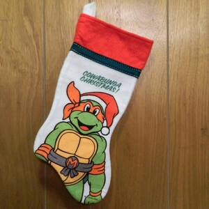 international silver company, Holiday, Vintage Teenage Mutant Ninja Turtle  Christmas Stocking