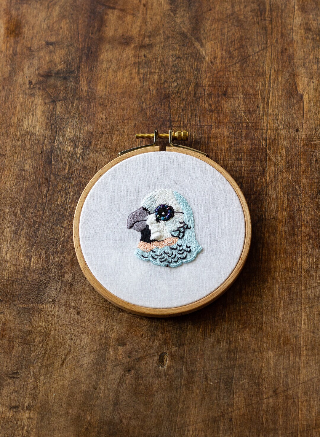 Embroidery - Blue Bird - Etsy