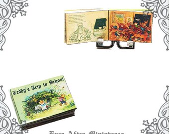 1:12 MINIATURE BOOK ONE TWO BUCKLE MY SHOE WALTER CRANE