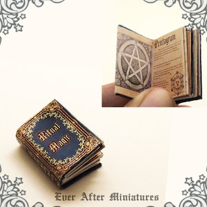 Ritual Magic Dollhouse Miniature Book – 12th Scale OPENABLE Miniature Magic Book for Dollhouse / Doll House Miniature - Printable DOWNLOAD