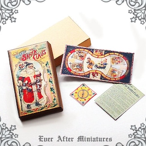 SANTA CLAUS Miniature Game #6 - 1:12 Weihnachtsmann Weihnachten Puppenhaus Miniatur Spiel Printable Weihnachten Miniatur Urlaub Miniatur DOWNLOAD