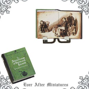 1:12 Adventures of SHERLOCK HOLMES Miniature Book – Conan Doyle Sherlock Holmes Dollhouse Miniature Sherlock Holmes Book Printable DOWNLOAD