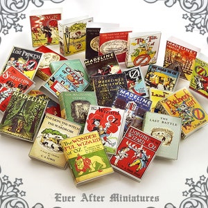 28 CHILDREN NOVEL Dollhouse Miniature Book Cover – 1:12 Dollhouse Printable Children Book Cover Wizard Chronicles Mini Book Cover DOWNLOAD