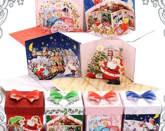 4 Dollhouse Miniature Christmas Gift Box Surprise DOWNLOAD – Printable 1:12 Dollhouse Christmas Presents Night Before Christmas Eve Box