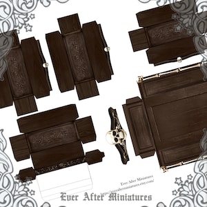 1:12 Gothic Dollhouse Miniature Apothecary Cabinet of Curiosity Haunted Dollhouse Bookcase Gothic Miniature Book Witch Printable DOWNLOAD