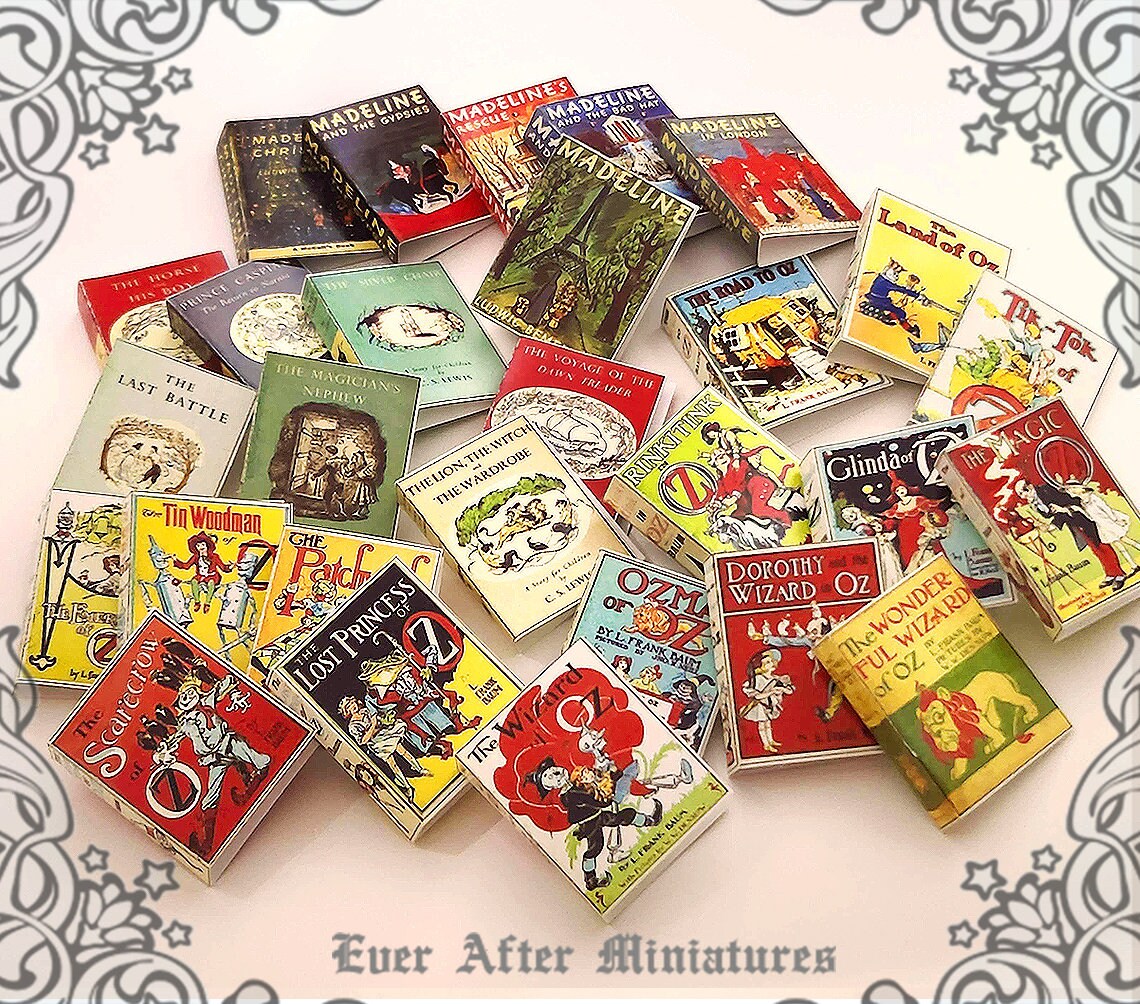 28 CHILDREN NOVEL Dollhouse Miniature Book Cover 112 Etsy