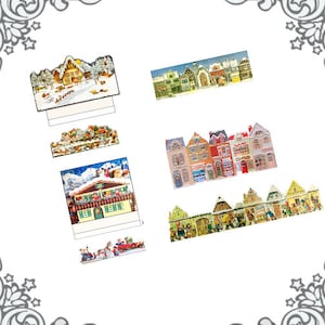 Christmas Miniature ADVENT CALENDAR – 1:12 Dollhouse Christmas Printable Advent Calendar Santa ...