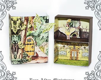 ヴィンテージ マッチ箱ミニチュア ドールハウス キット #3