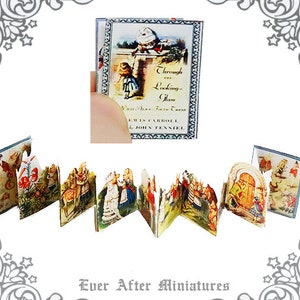 ALICE Dollhouse Miniature Book #2 – 1:12 DIY Printable Alice Miniature Book Alice DOWNLOAD