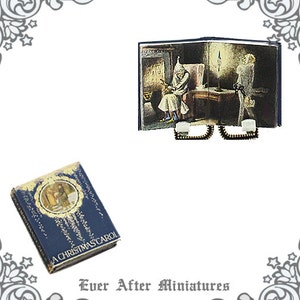 Charles Dickens A CHRISTMAS CAROL Dollhouse Miniature Book – 1:12 A Christmas Carol Miniature Book - Christmas Carol Book Printable DOWNLOAD
