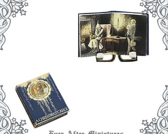 Charles Dickens A CHRISTMAS CAROL Dollhouse Miniature Book – 1:12 A Christmas Carol Miniature Book - Christmas Carol Book Printable DOWNLOAD